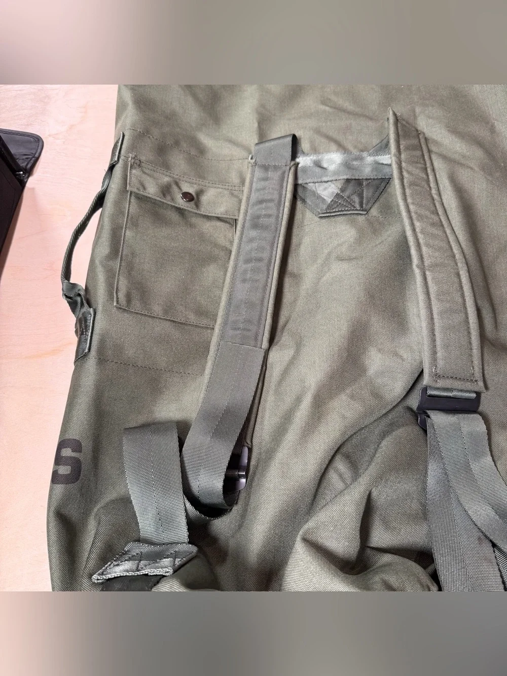 US Military GI Nylon Cordura Duffle/ Sea/  Camping Bag, Army OD Green
